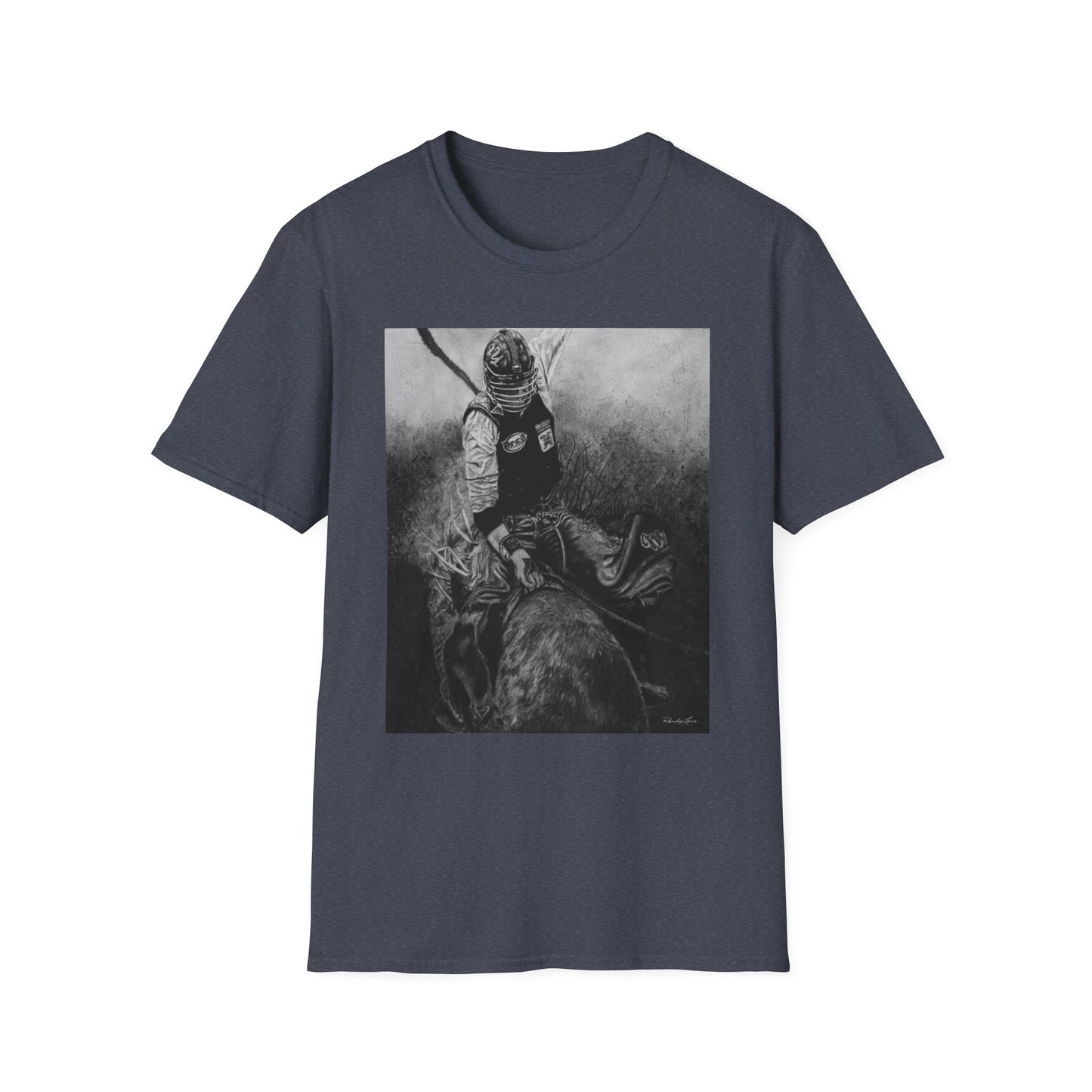 Gettin Frosty. Bull Rider Graphic Tee, Soft Style Casual Shirt