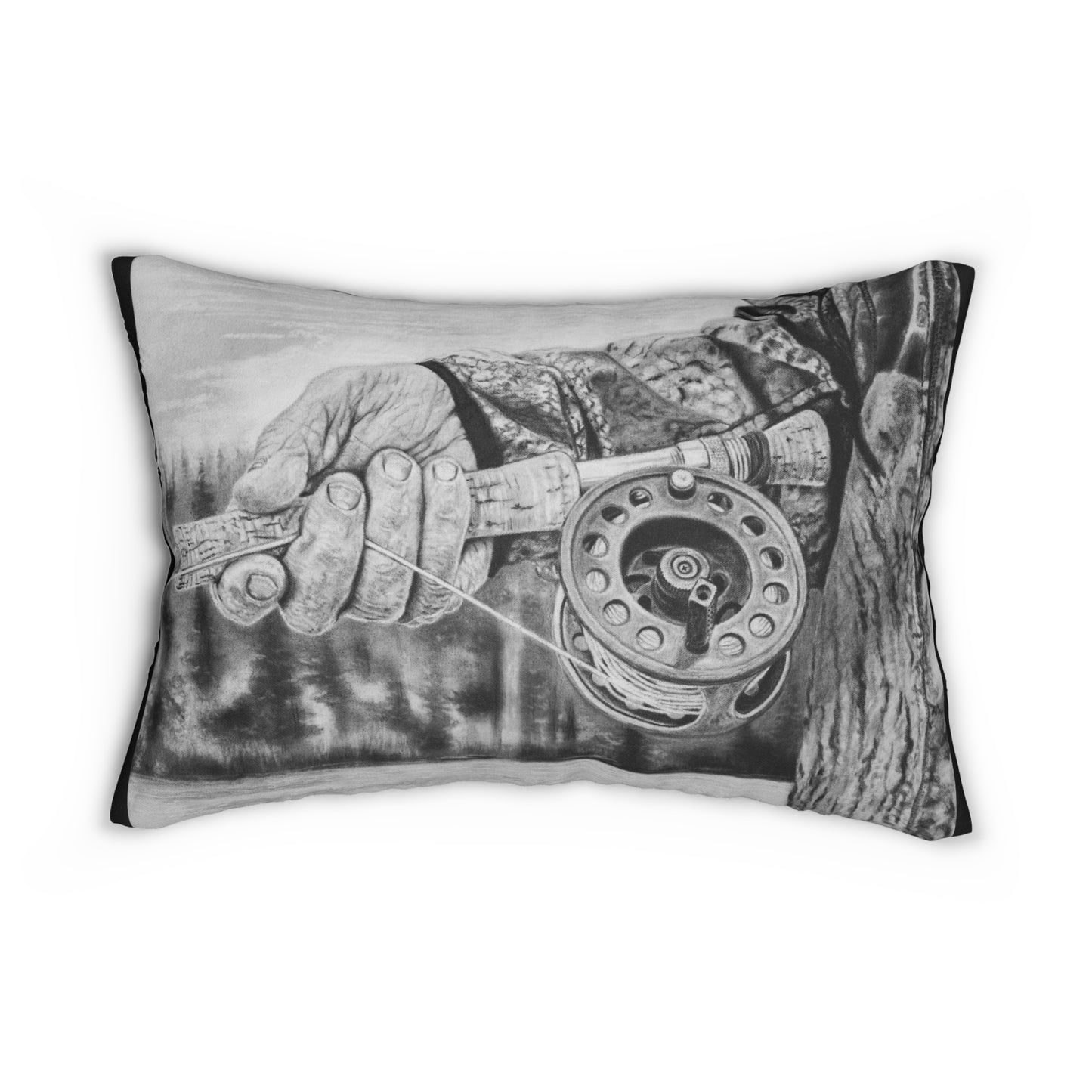 Therapy, Fly Fishing Enthusiast Lumbar Pillow