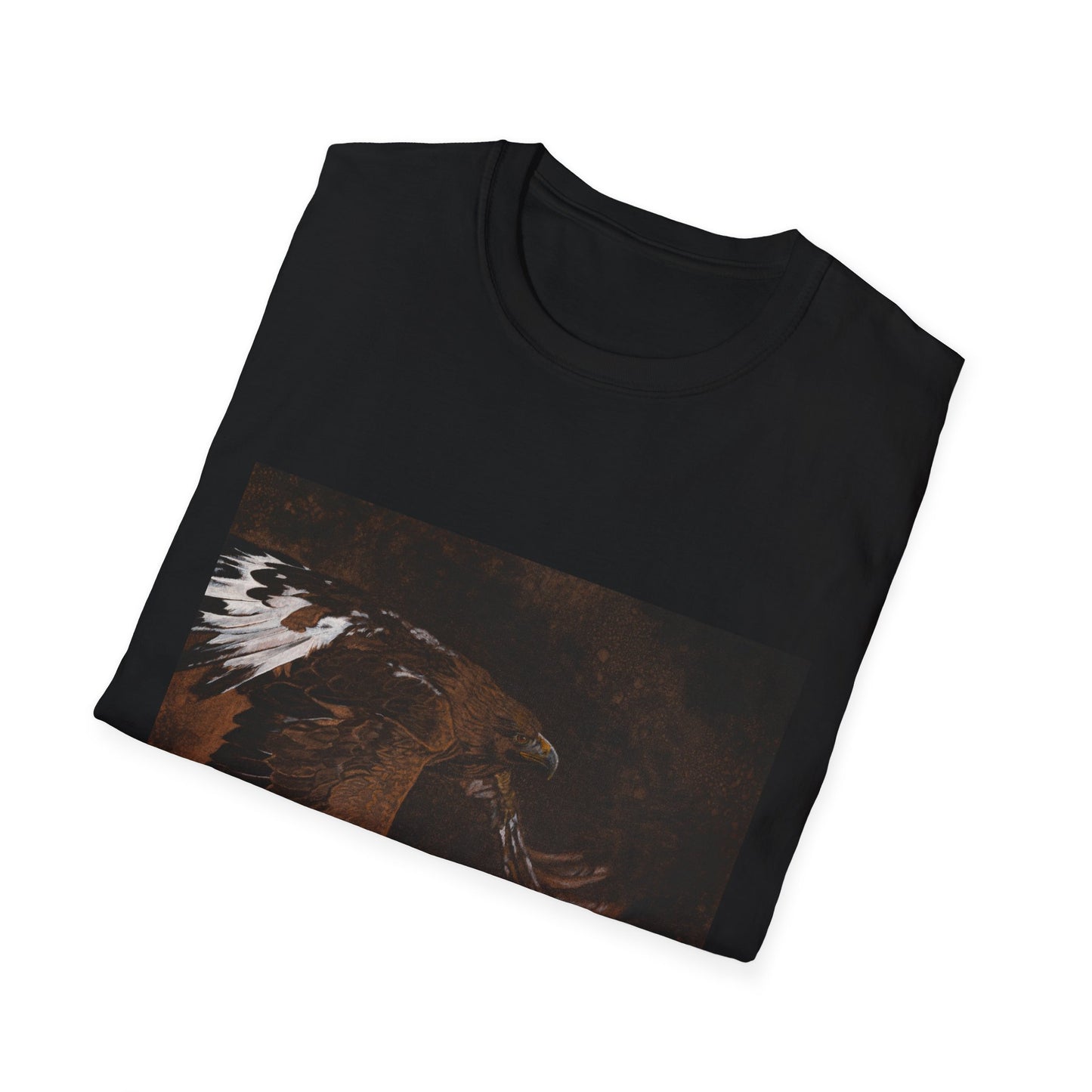 Golden Flight, Golden Eagle Unisex T-Shirt, Softstyle Tee