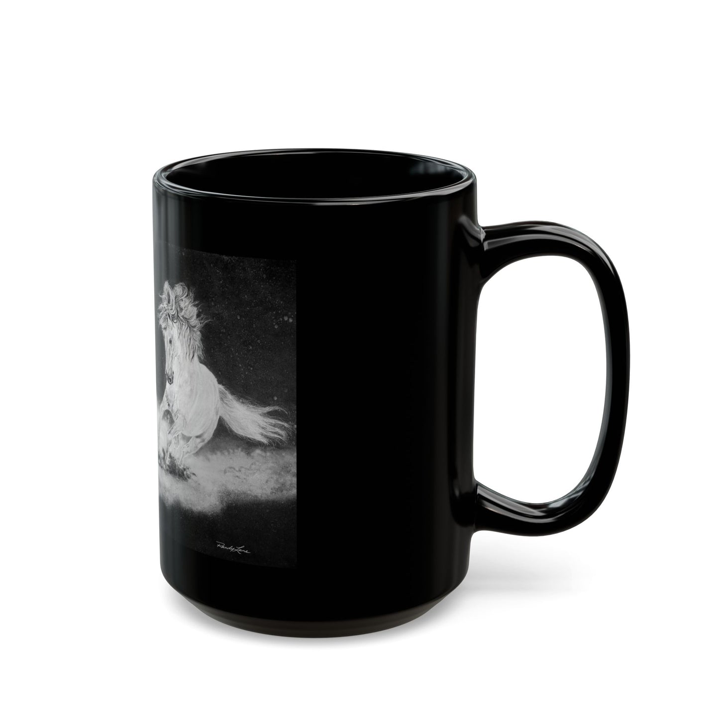 Midnight Run. Horse Art Mug
