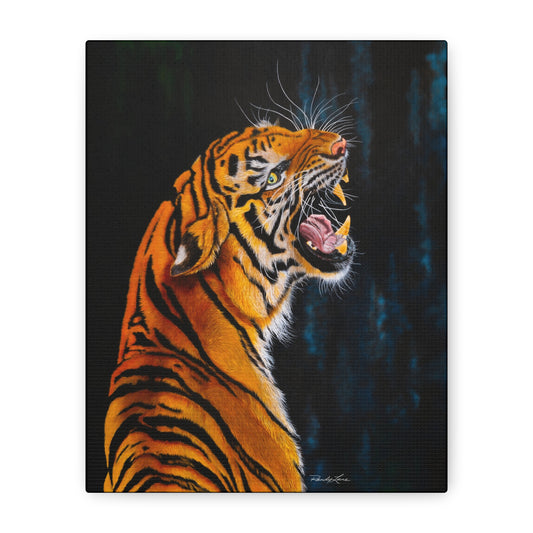 Beautifully Bold, Roaring Tiger Canvas Art