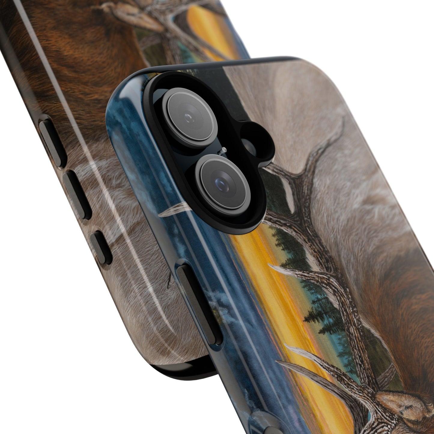Sunset Serenade, Elk Phone Case