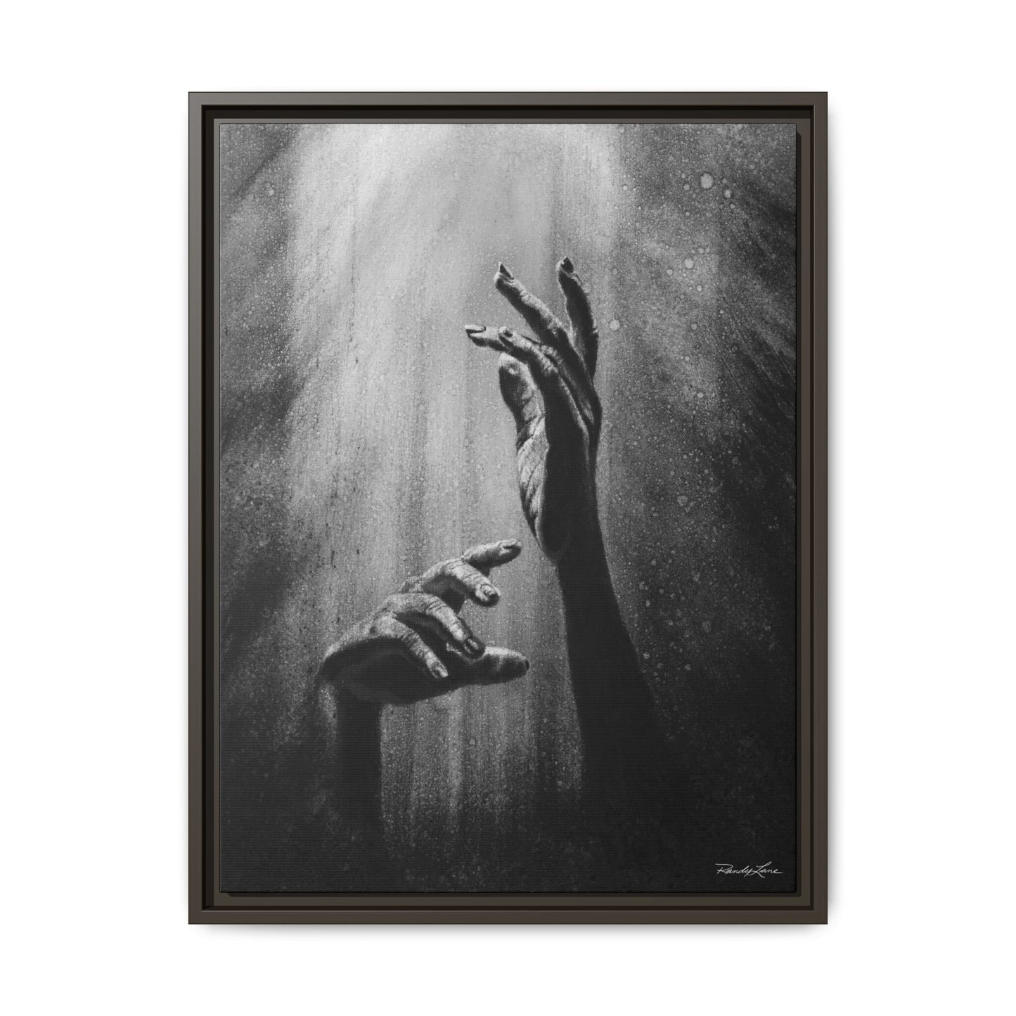 Divine Dance. Framed Stretched Matte Canvas Art Print