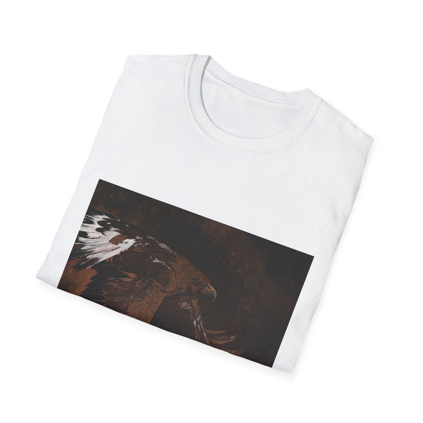 Golden Flight, Golden Eagle Unisex T-Shirt, Softstyle Tee