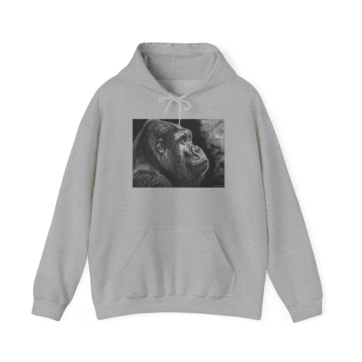 Gorilla Portrait Unisex Hoodie
