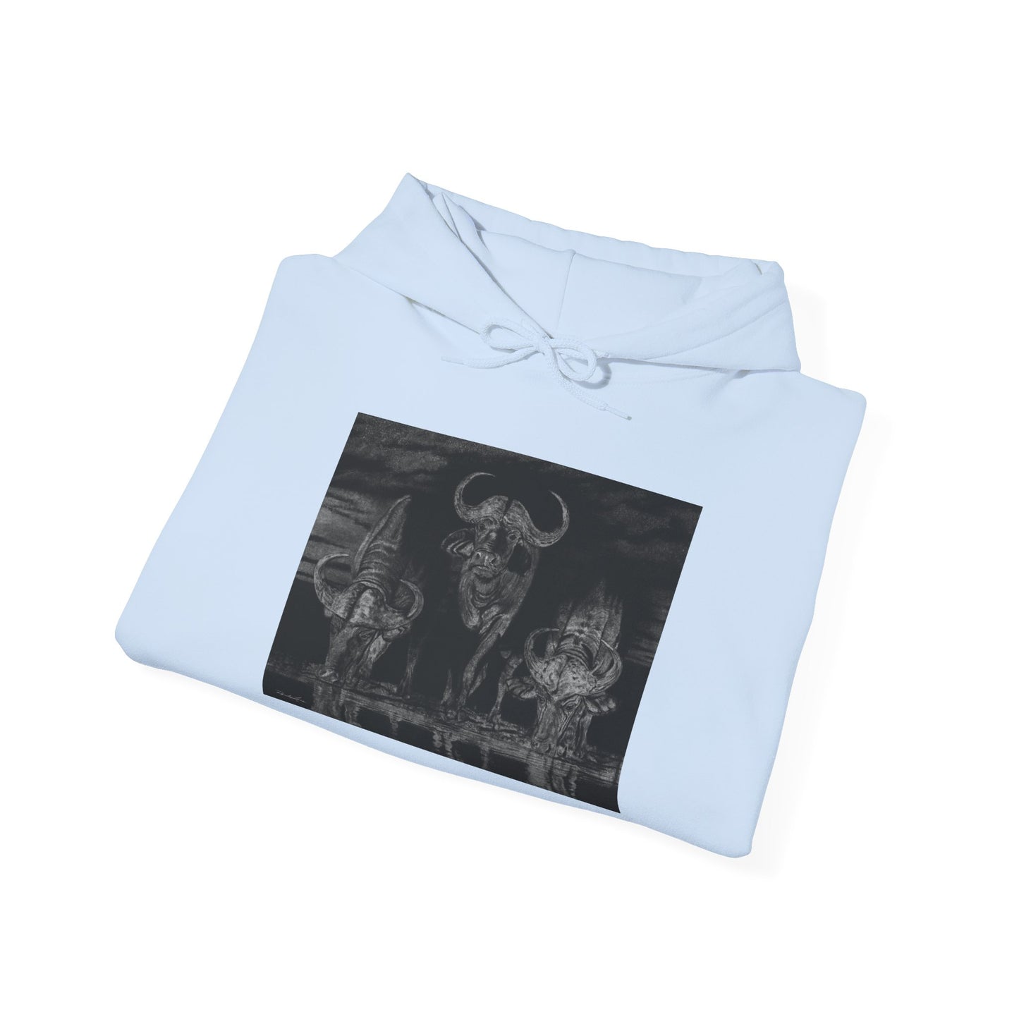 The Waterhole, Cape Buffalo Hooded Sweatshirt