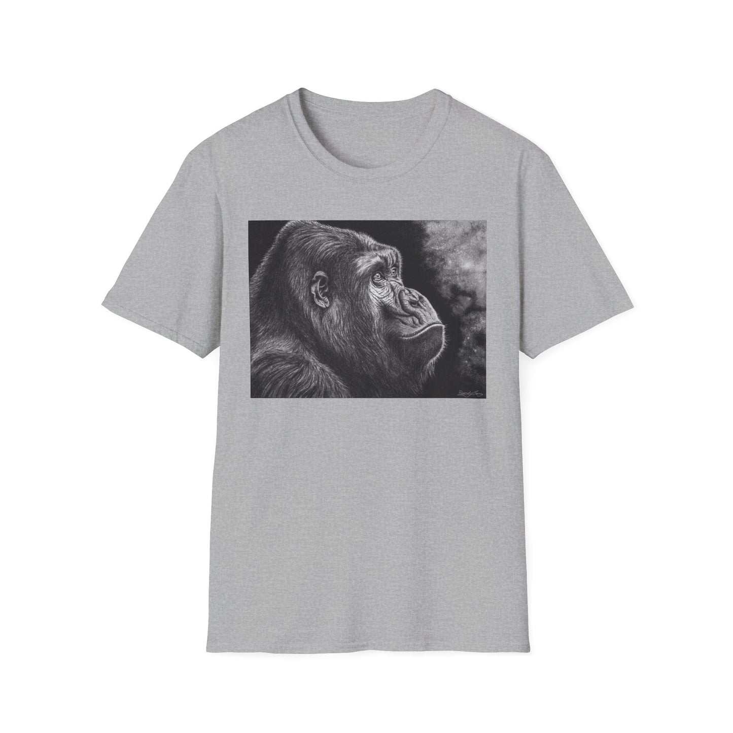 Gorilla Art T-Shirt, Unisex Tee