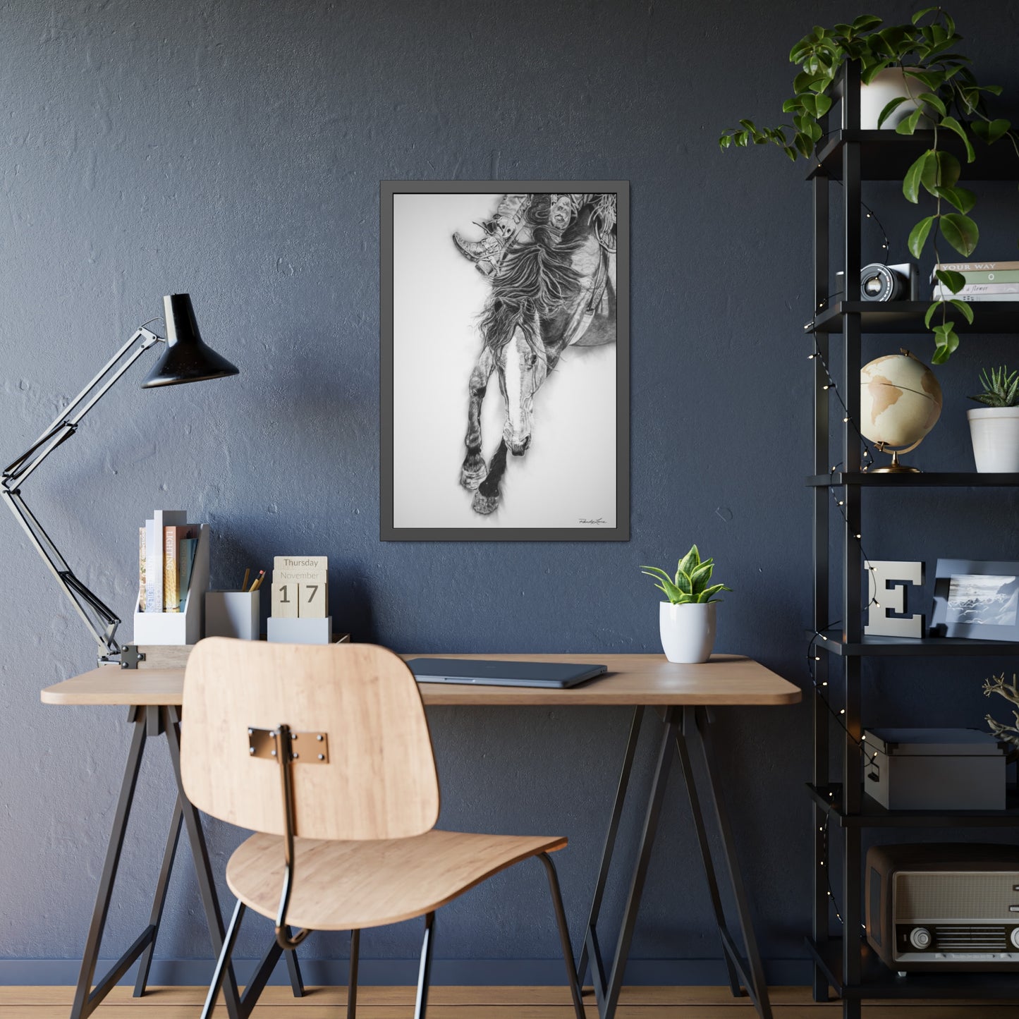 Crazy 8. Framed Fine Art Rodeo Print
