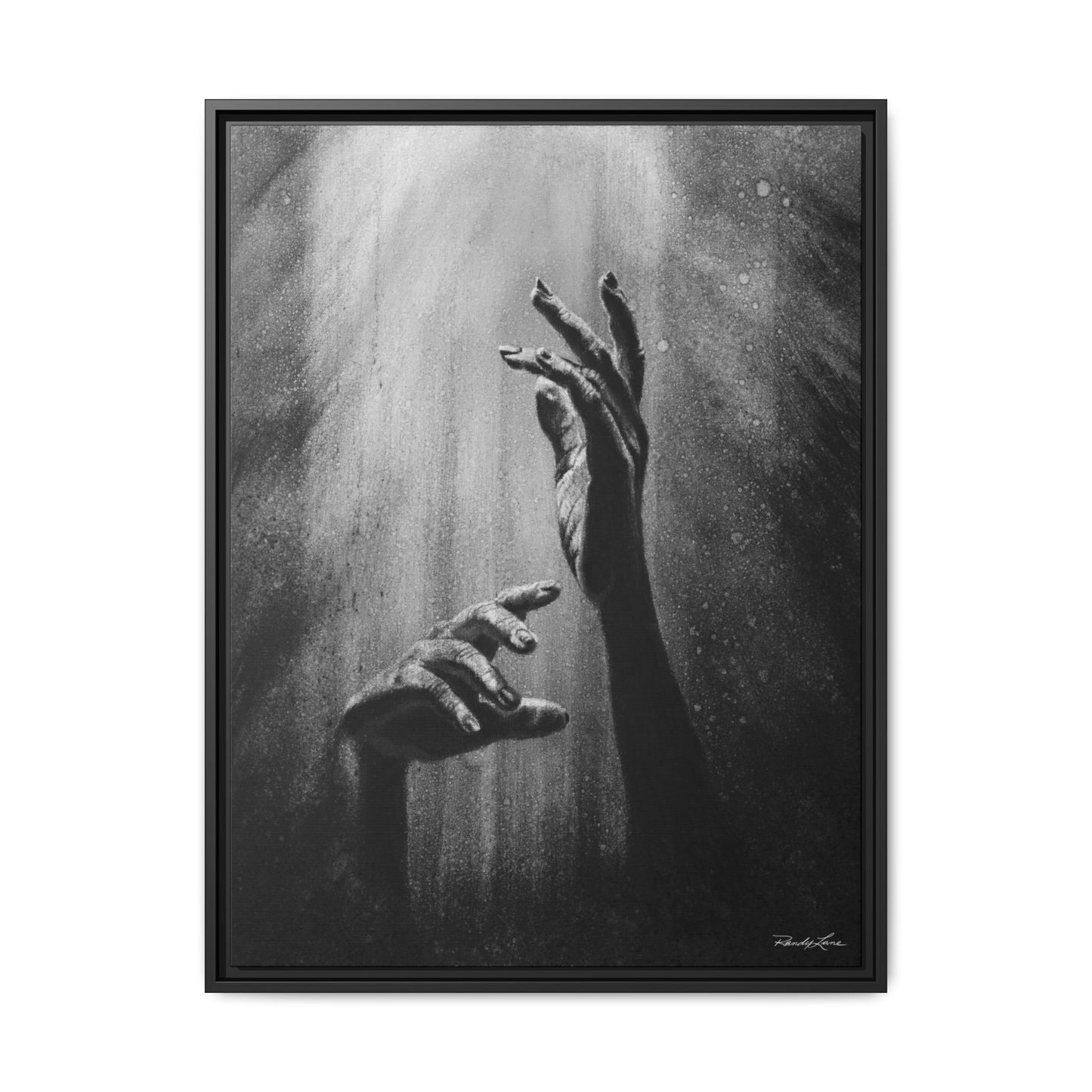 Divine Dance. Framed Stretched Matte Canvas Art Print