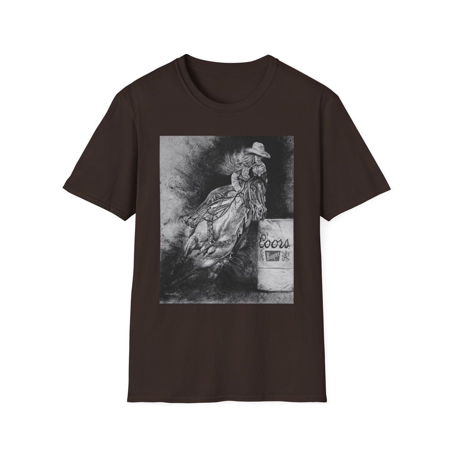 Sophie's Run. Rodeo Barrel Racer Unisex Softstyle T-Shirt