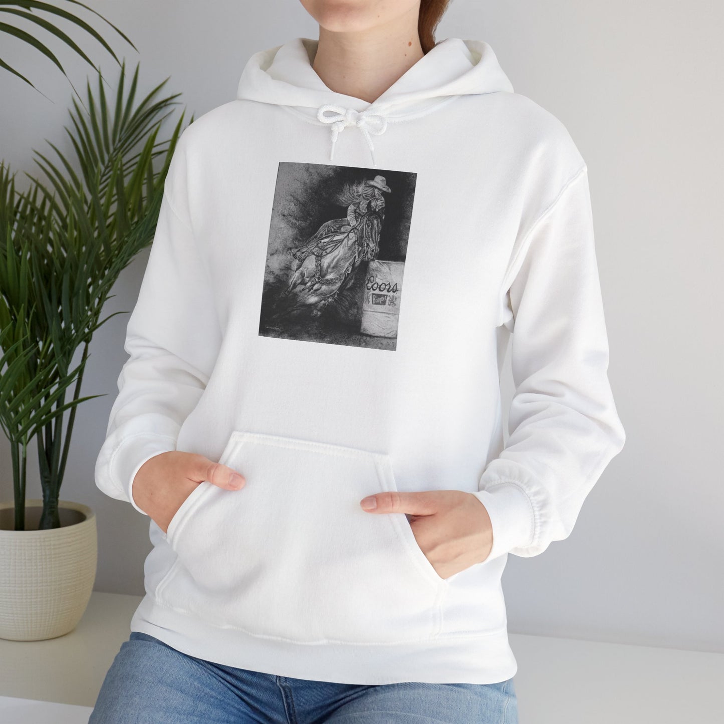 Sophie's Run. Rodeo Barrel Racer Unisex Heavy Blend™ Hooded Sweatshirt
