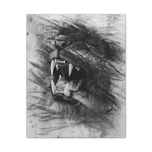 Let the Lion Roar. Majestic Lion Canvas Print