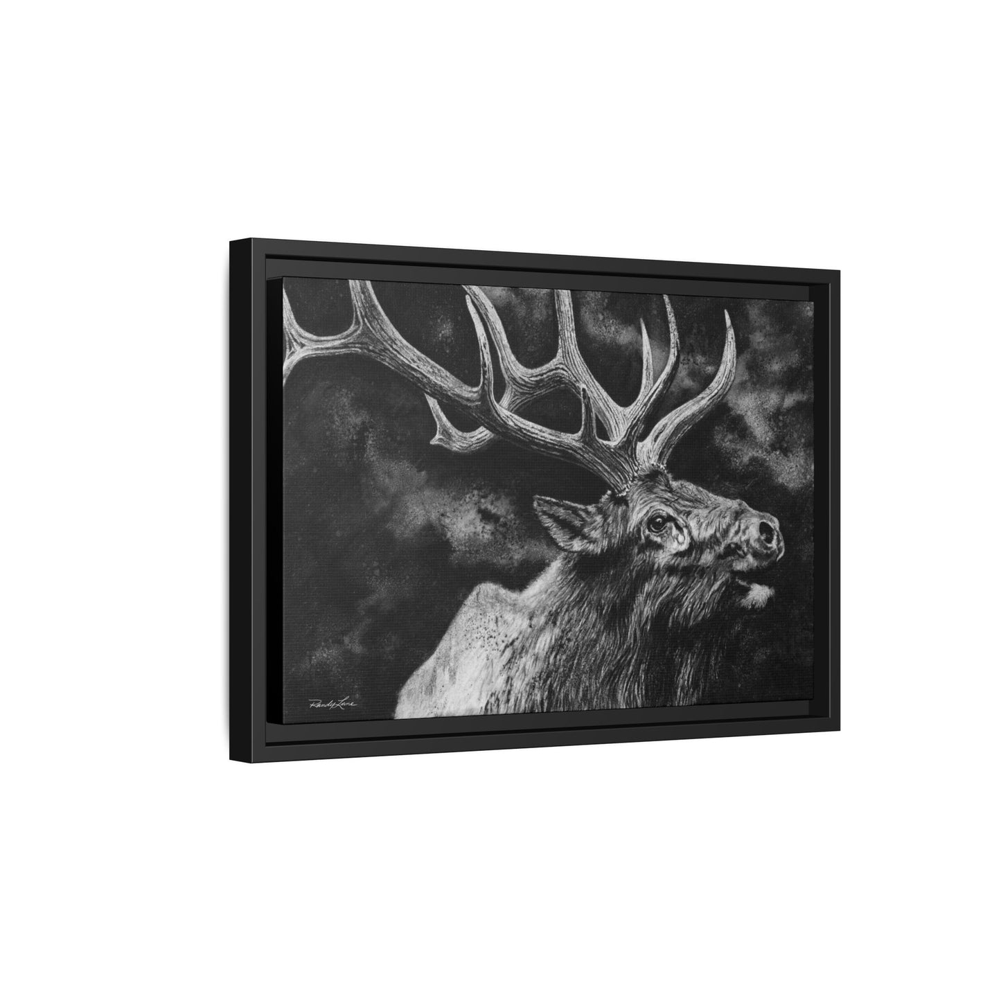 Gladiator, Framed Elk Wall Art,  Matte Canvas