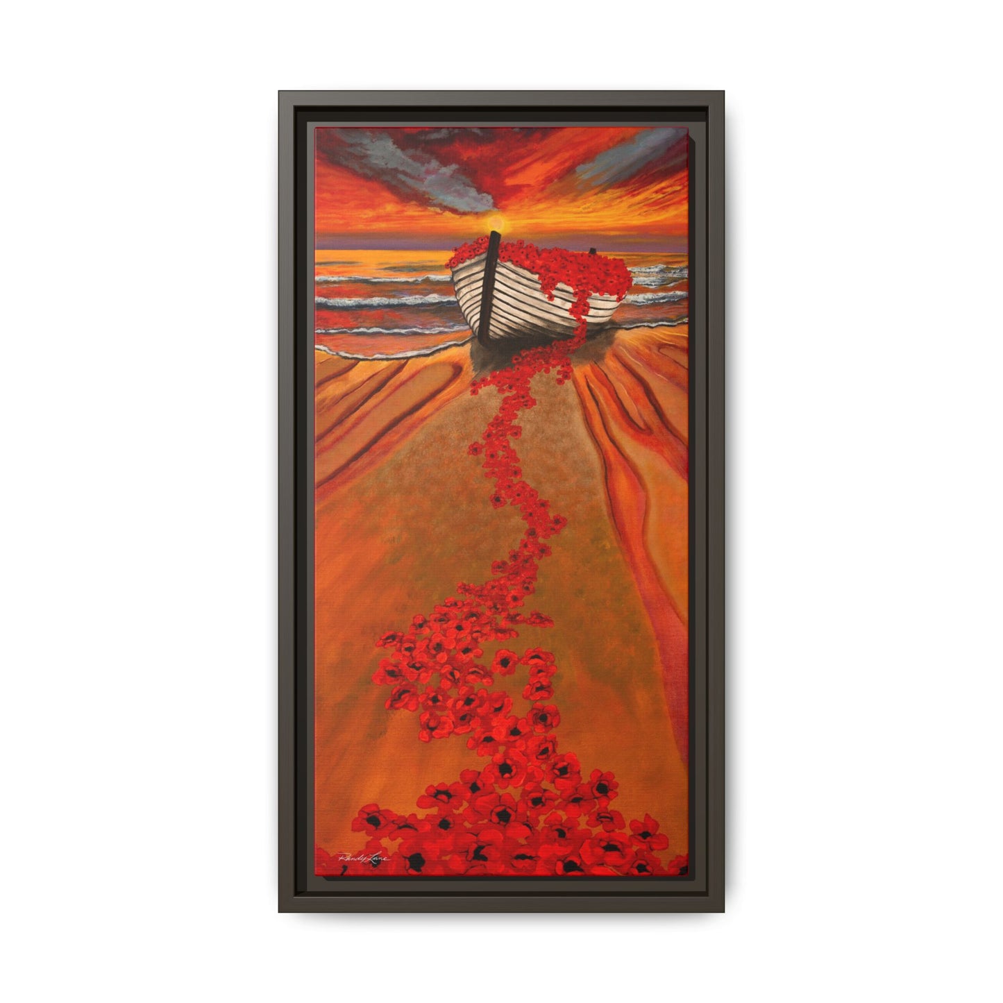Grace Garden, Vibrant Framed Canvas Art