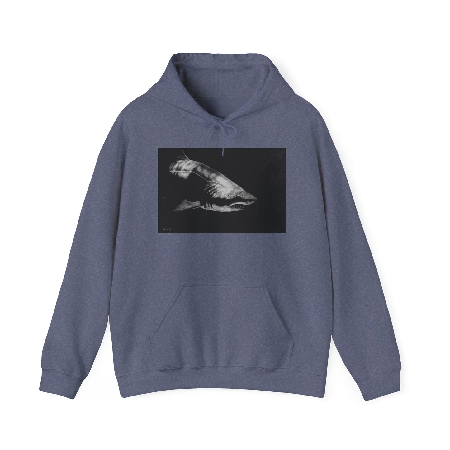 Below, Shark theme Unisex Hoodie