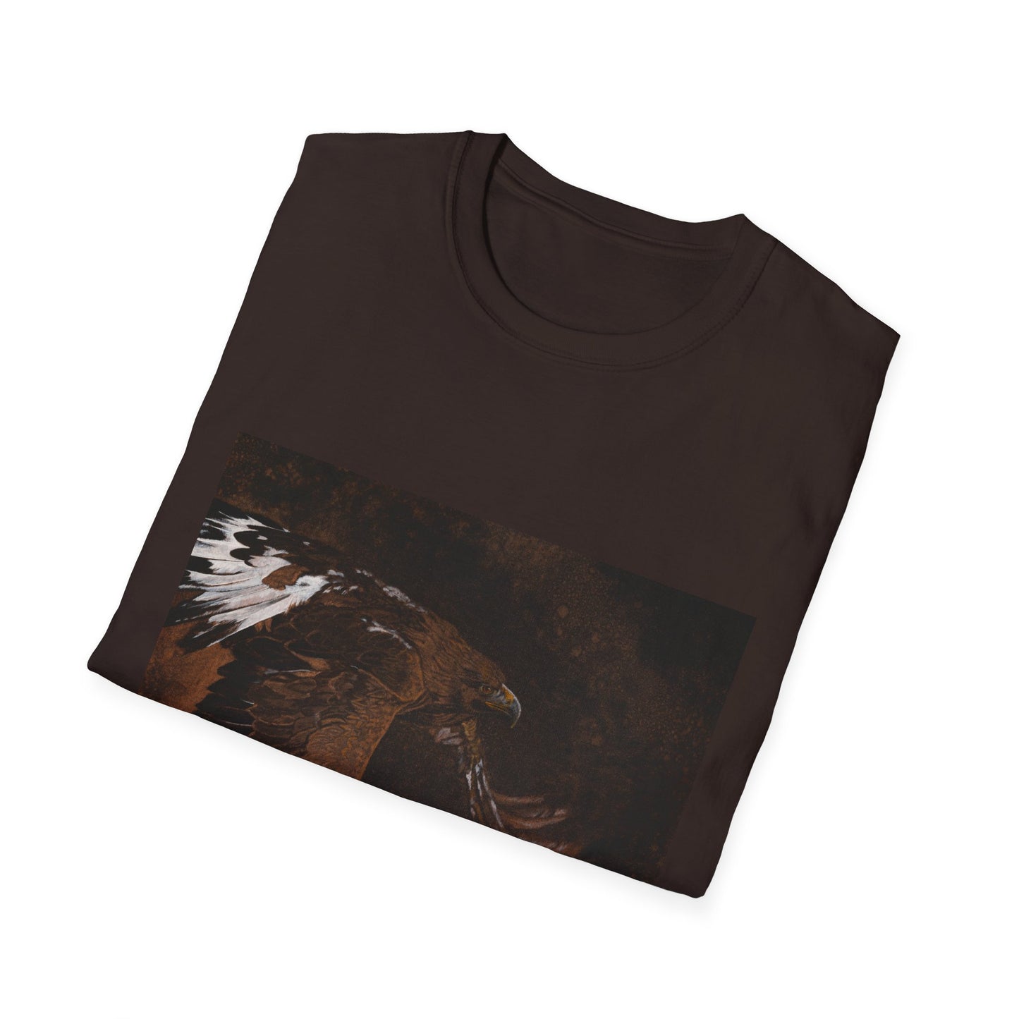 Golden Flight, Golden Eagle Unisex T-Shirt, Softstyle Tee