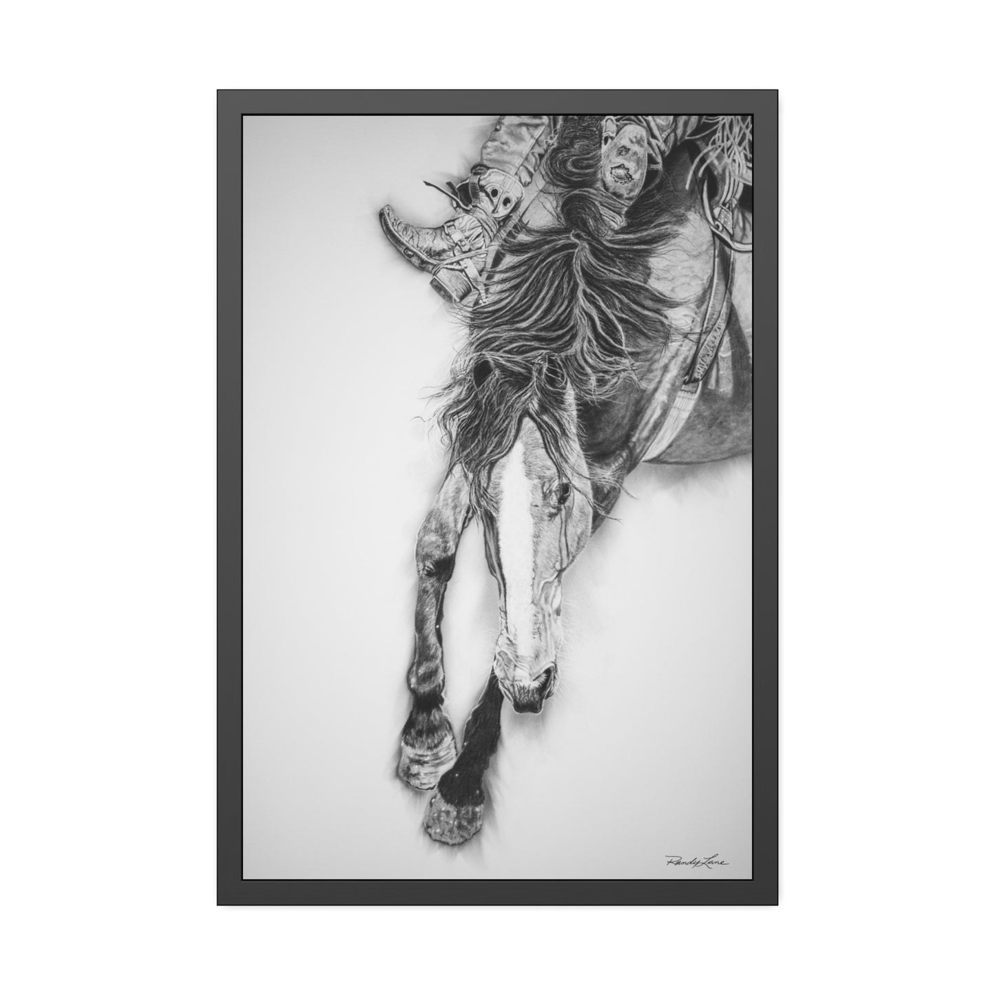Crazy 8. Framed Fine Art Rodeo Print