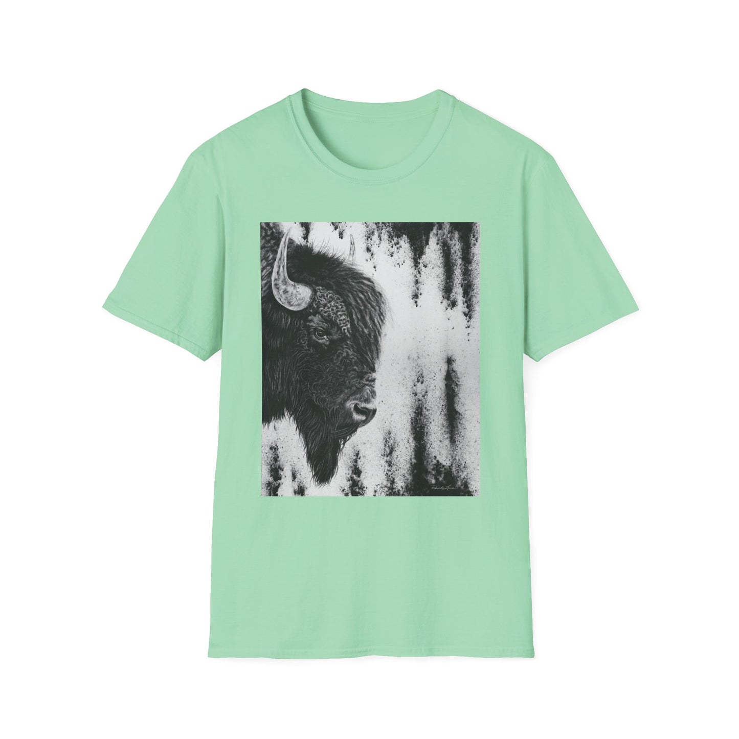 Pride, Bison Graphic Tee, Unisex Softstyle T-Shirt