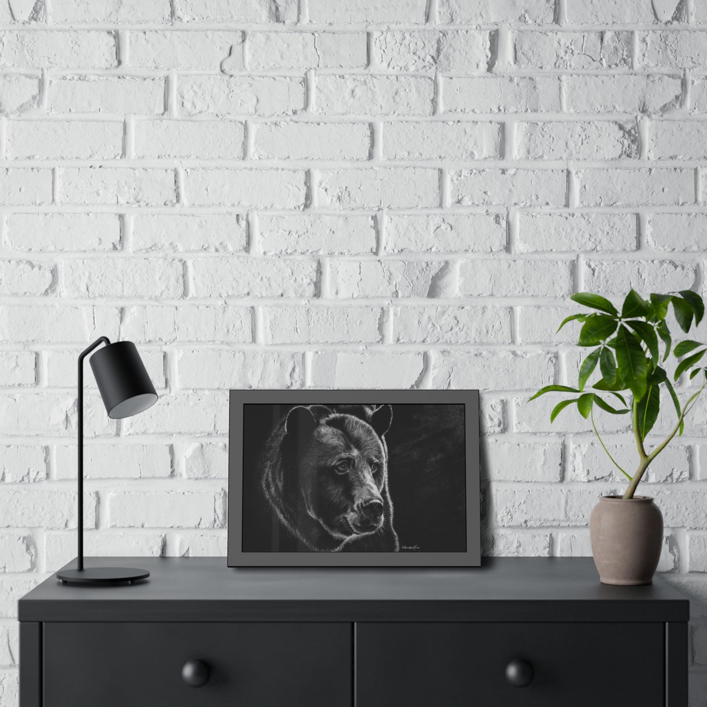 Dominance,  Bear Framed Fine Art Print