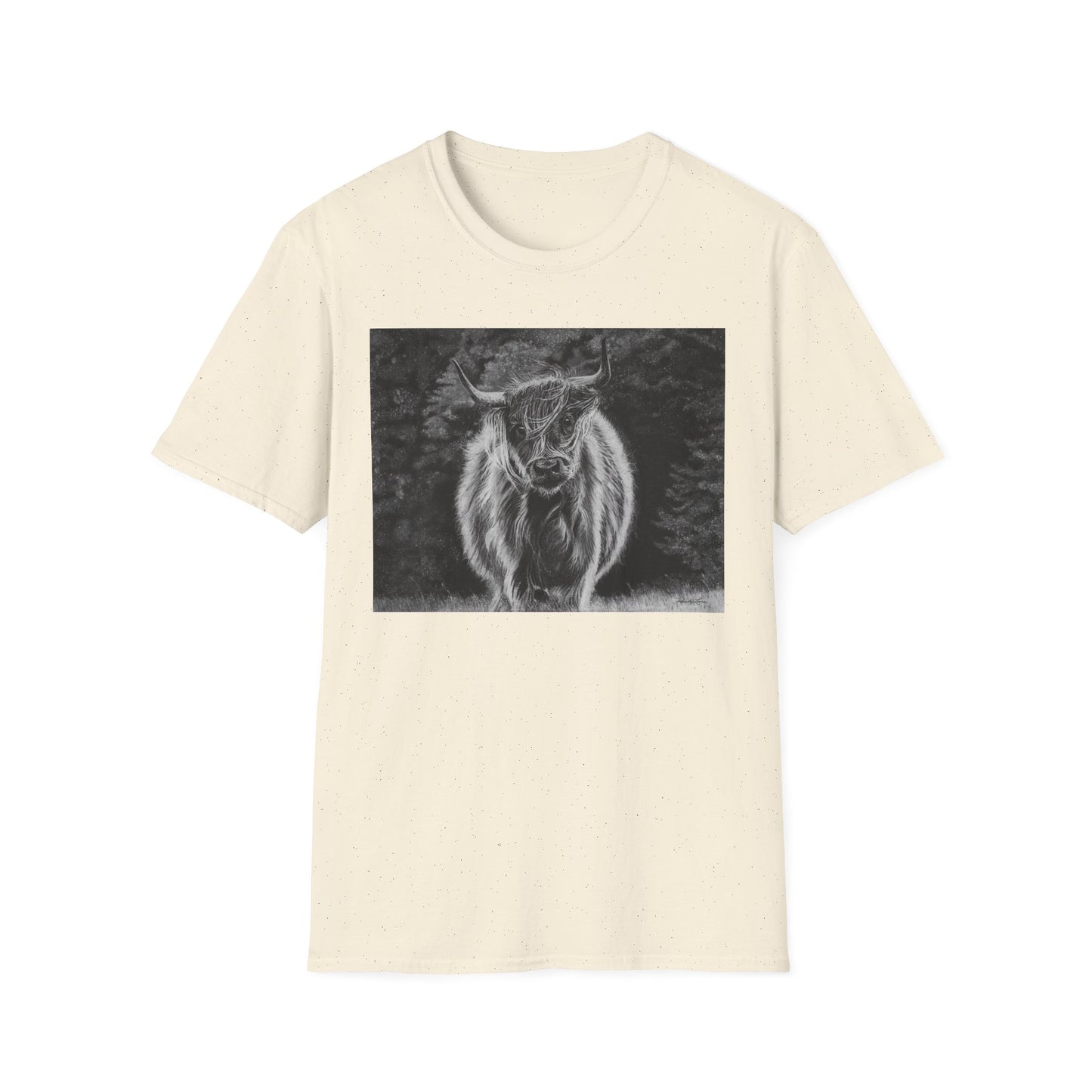 Ragamuffin. Highland Cow Unisex Softstyle T-Shirt