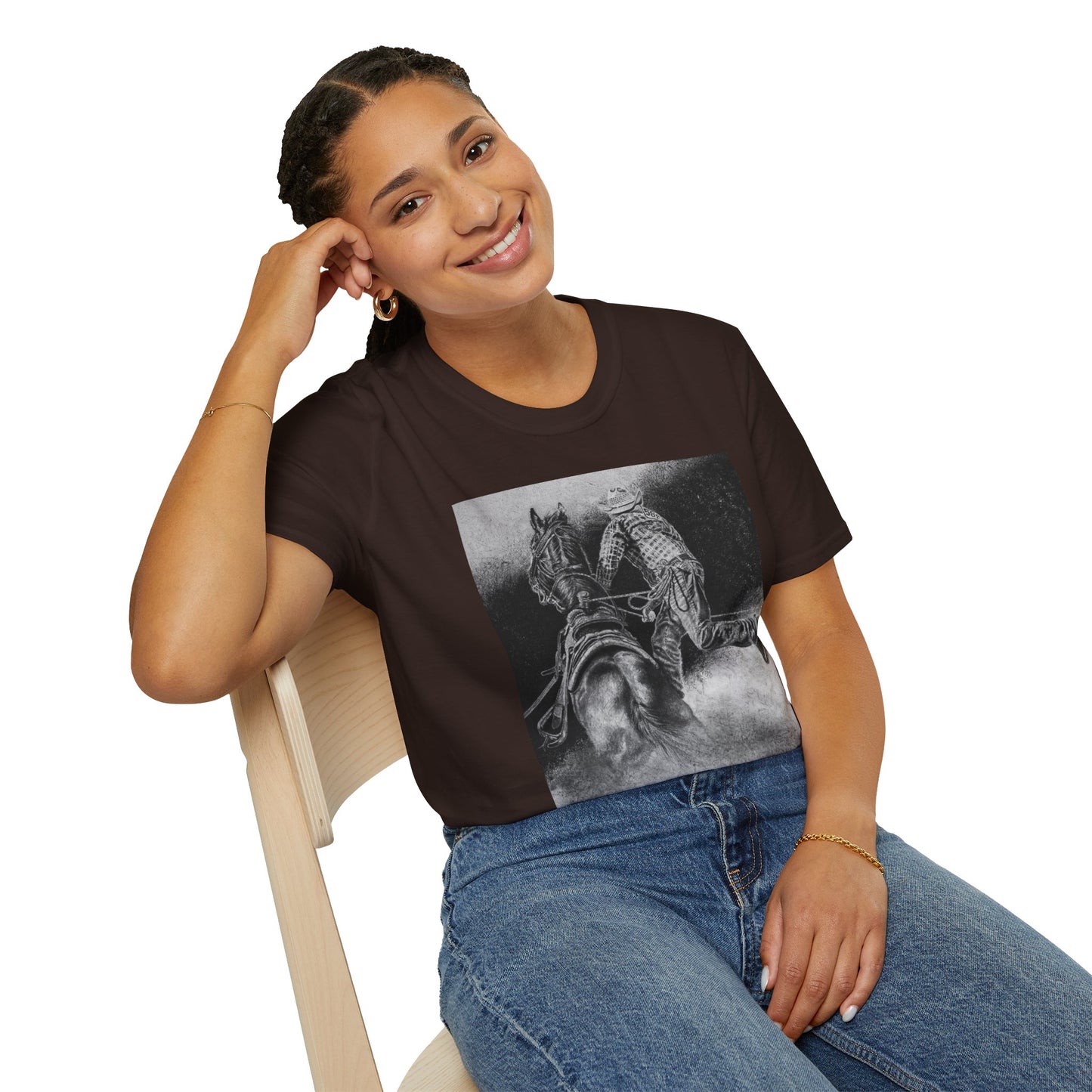 The Dismount. Steer Roper Unisex Softstyle T-Shirt