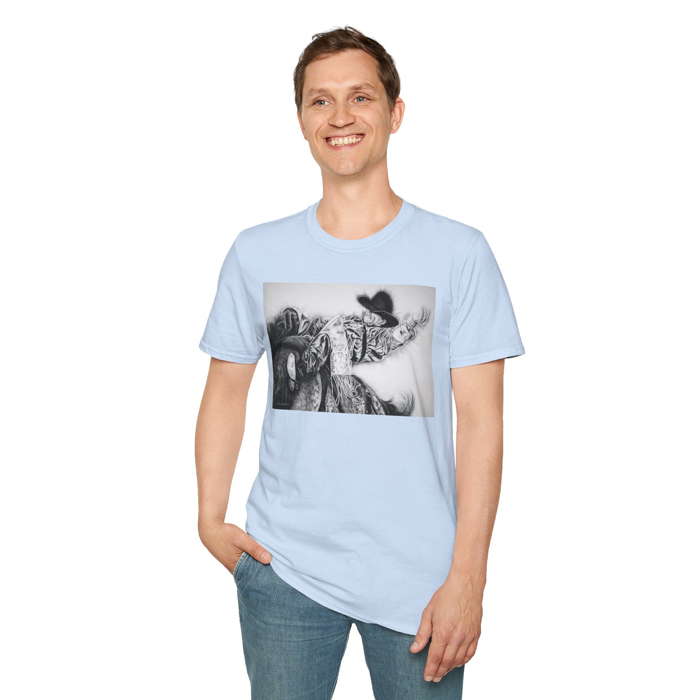 Go Time. Rodeo Cowboy Unisex Softstyle T-Shirt