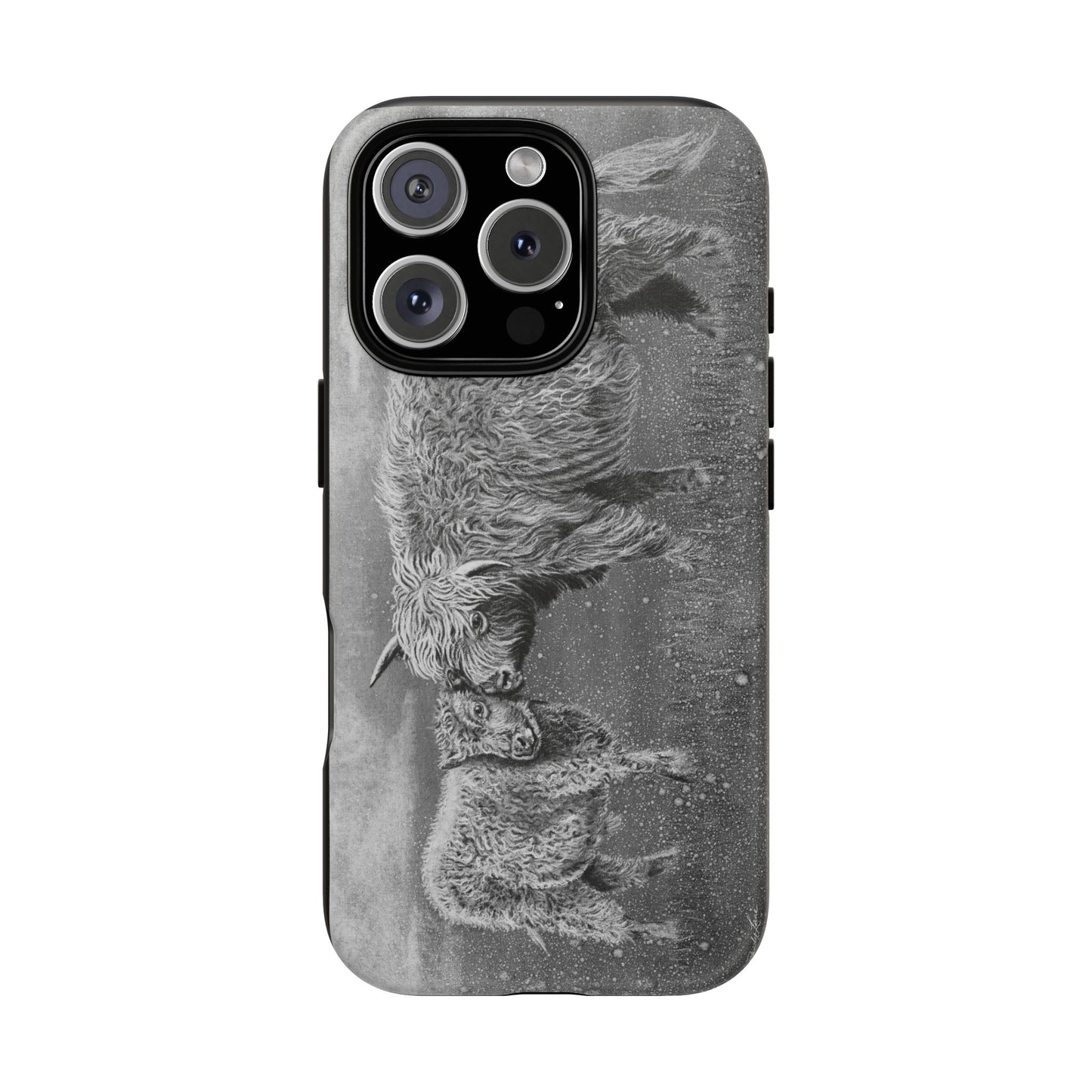Highland Love, Highland Cow theme Phone Case, Tough Cases