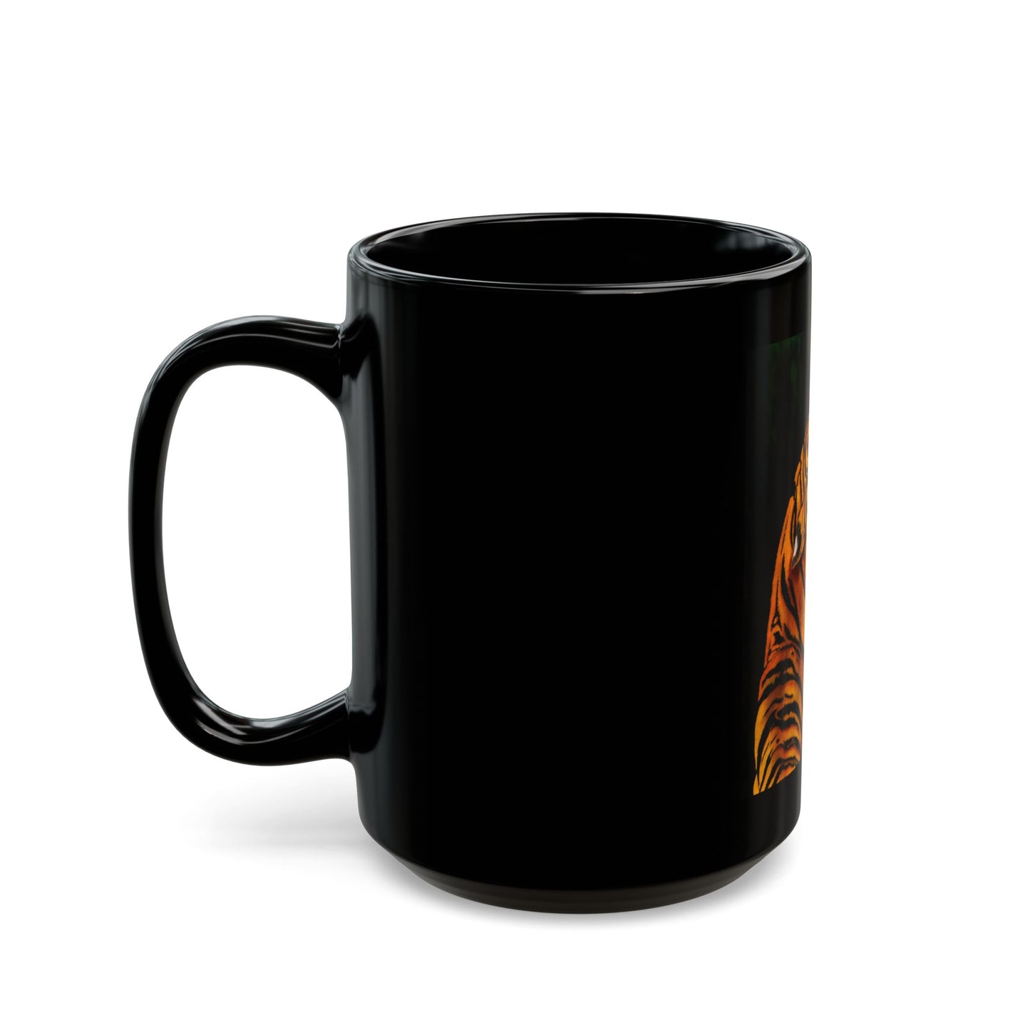 Beautifully Bold, Roaring Tiger Black Mug, 11oz or 15oz
