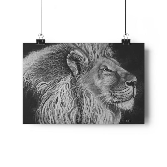 King of Cool, Majestic Lion Giclée Art Print