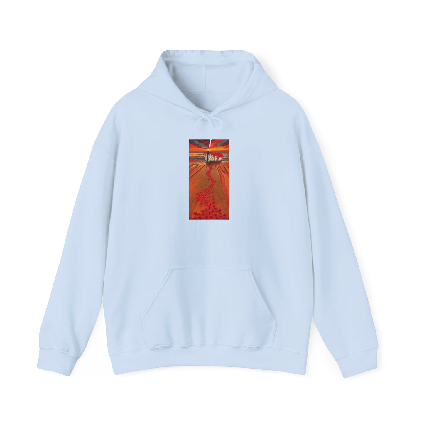 Grace Garden, Vibrant Sunset Graphic Hoodie, Unisex Hooded Sweatshirt