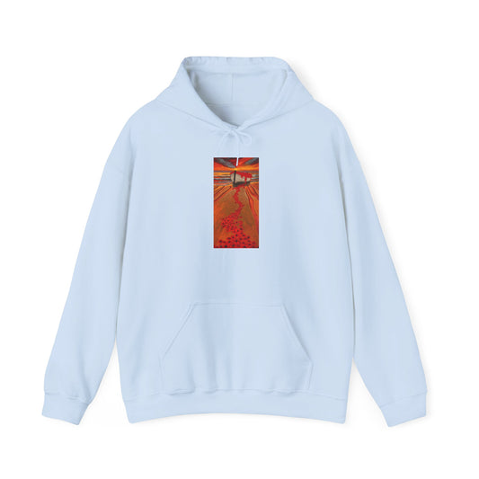 Grace Garden, Vibrant Sunset Graphic Hoodie, Unisex Hooded Sweatshirt