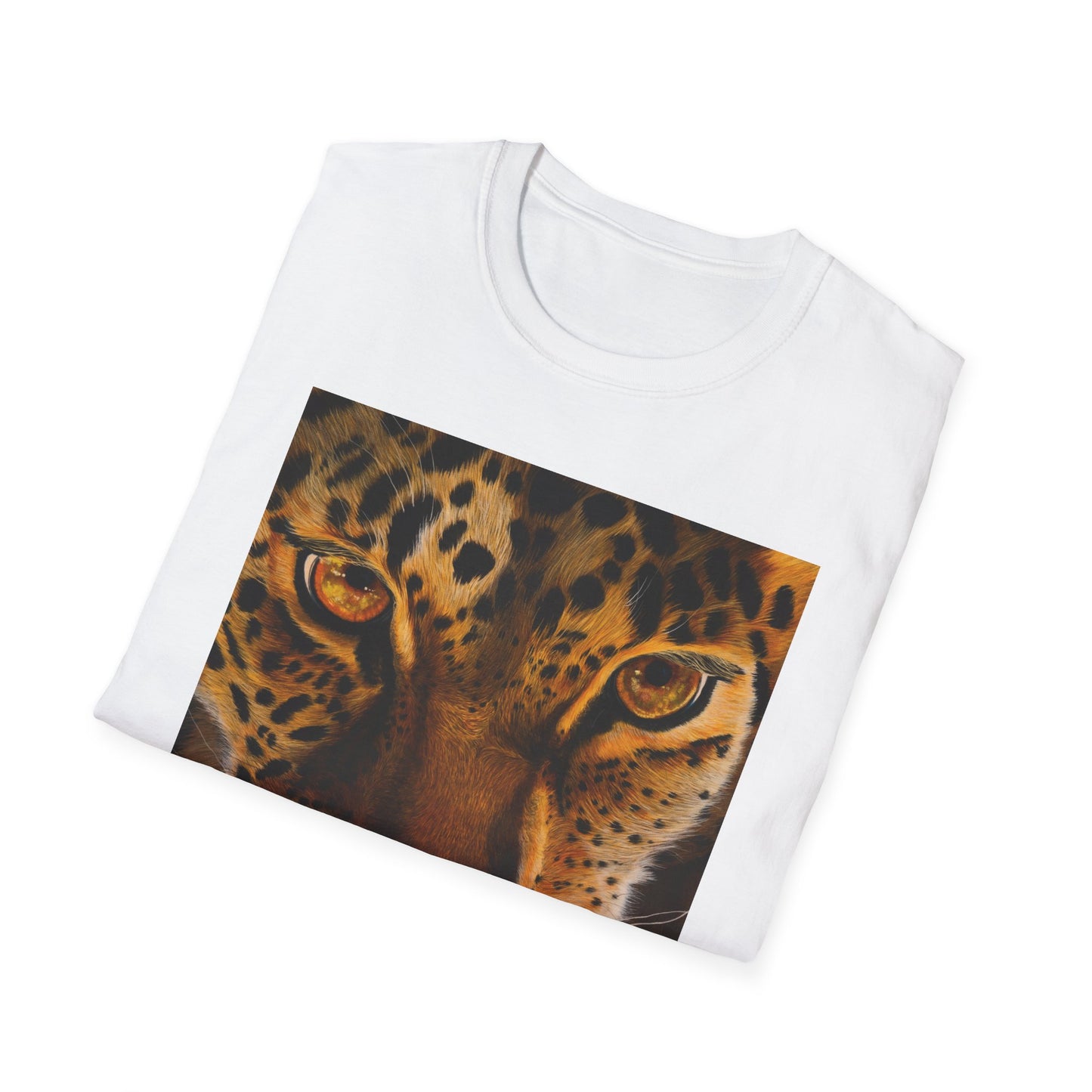 Windows to the Soul, Leopard Print Unisex Softstyle T-Shirt