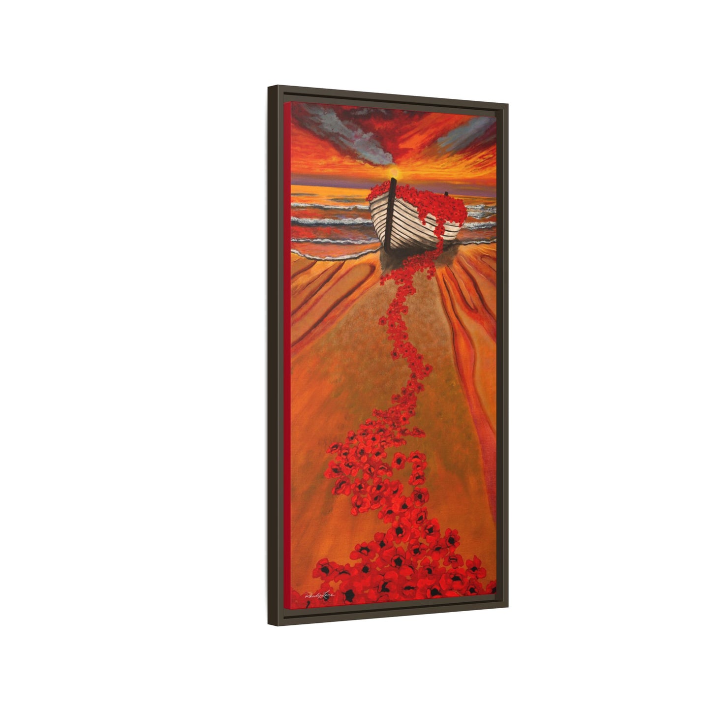 Grace Garden, Vibrant Framed Canvas Art