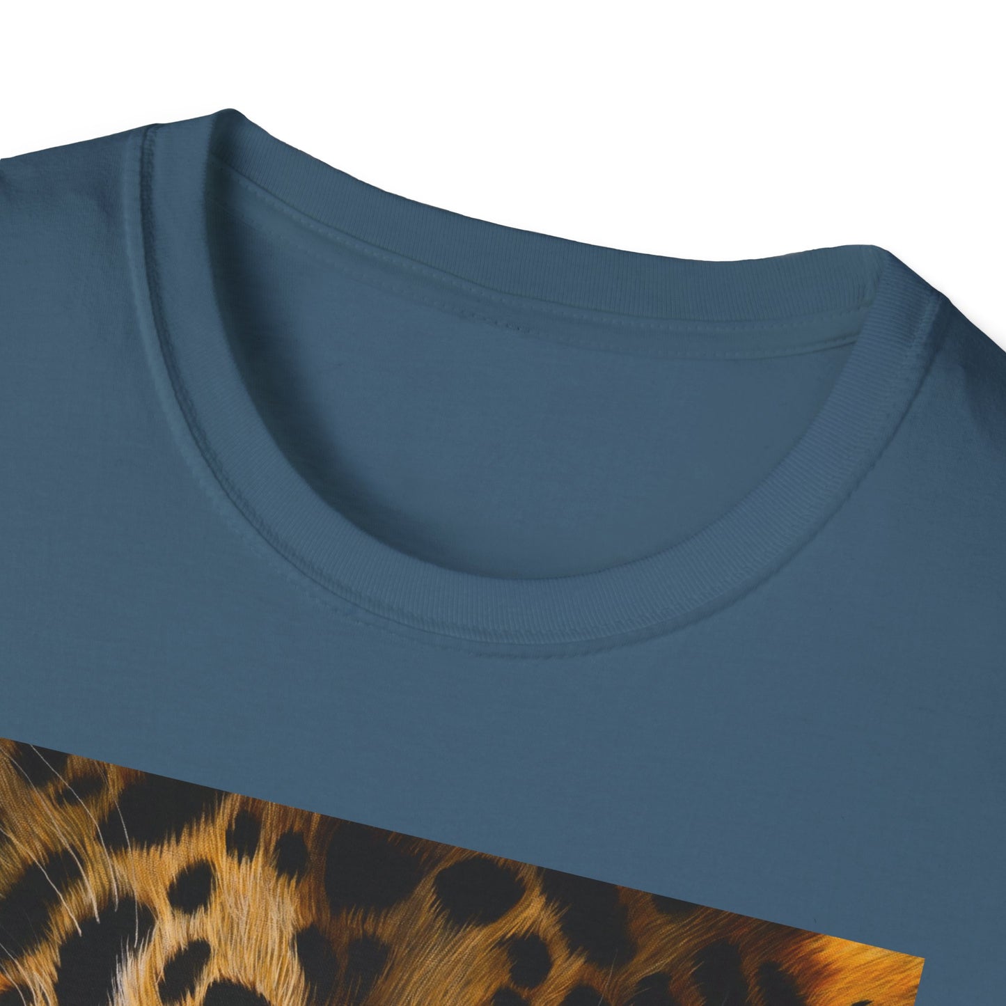 Windows to the Soul, Leopard Print Unisex Softstyle T-Shirt