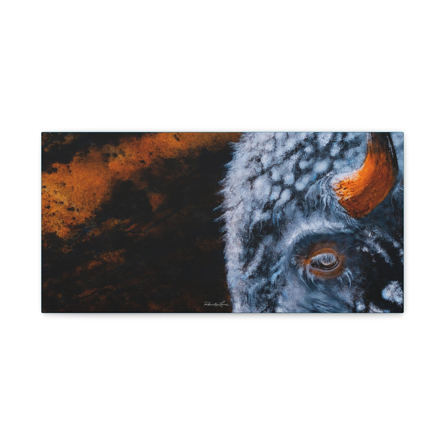 Storm Bison,  Canvas Wall Art