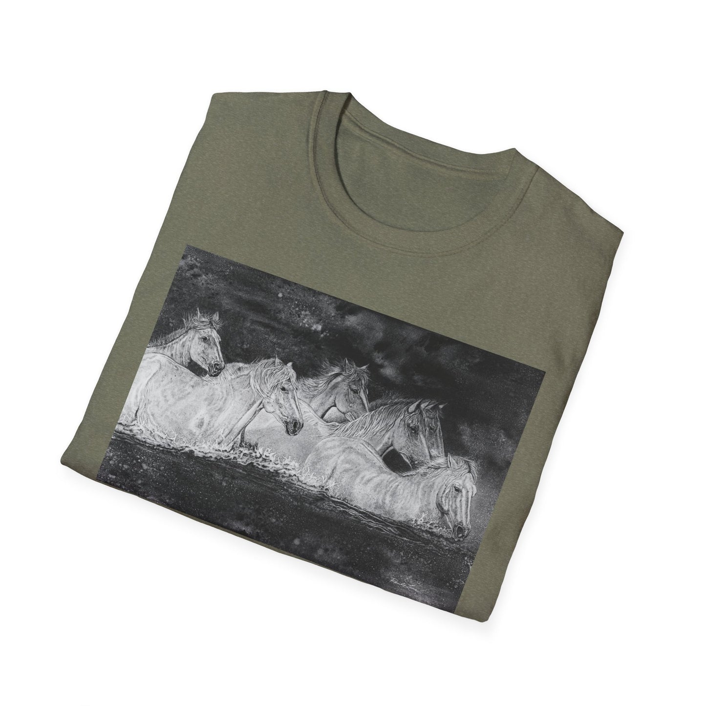 Night Swim, Horse Unisex Tee,