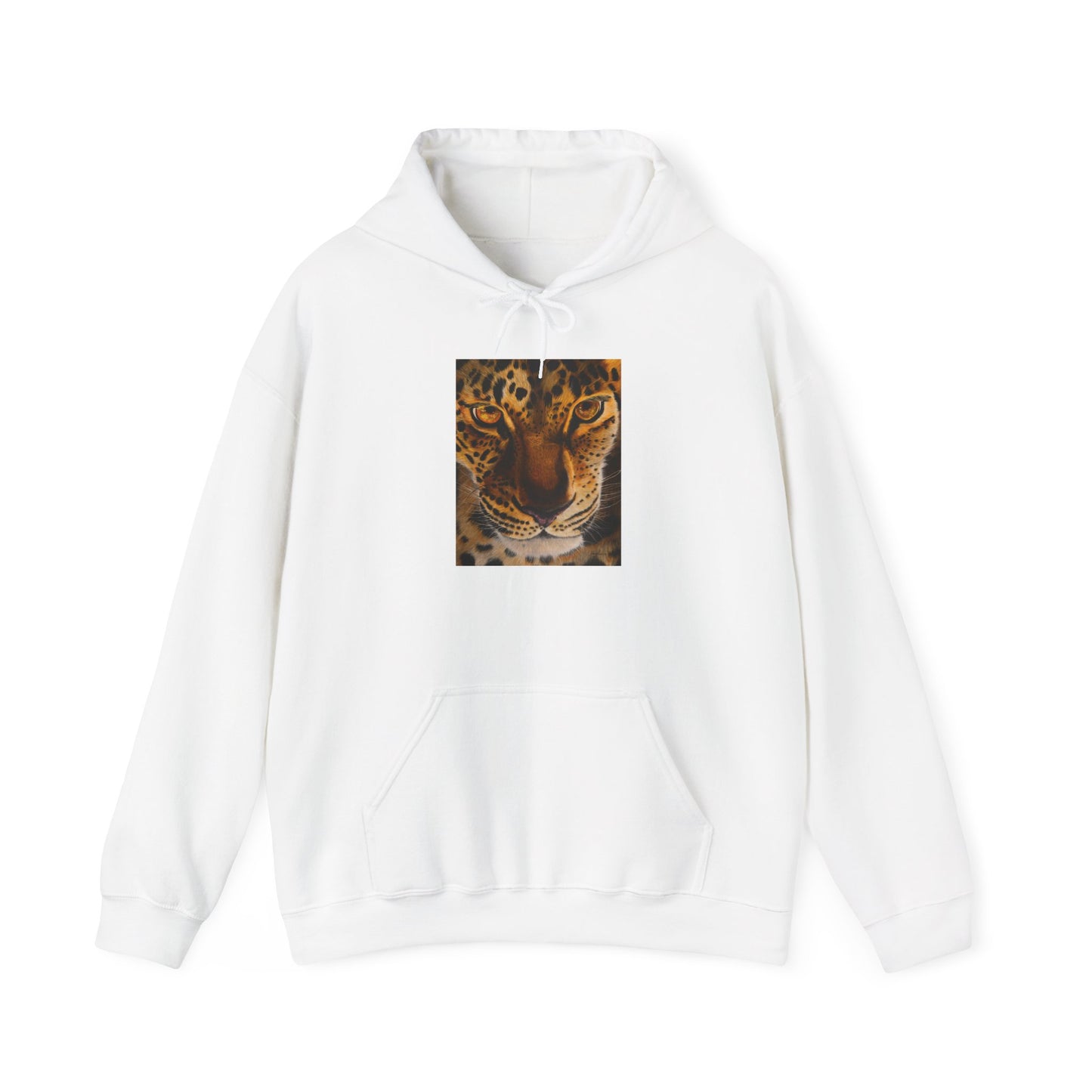 Windows to the Soul, Cozy Unisex Hoodie, Leopard Print Sweatshirt