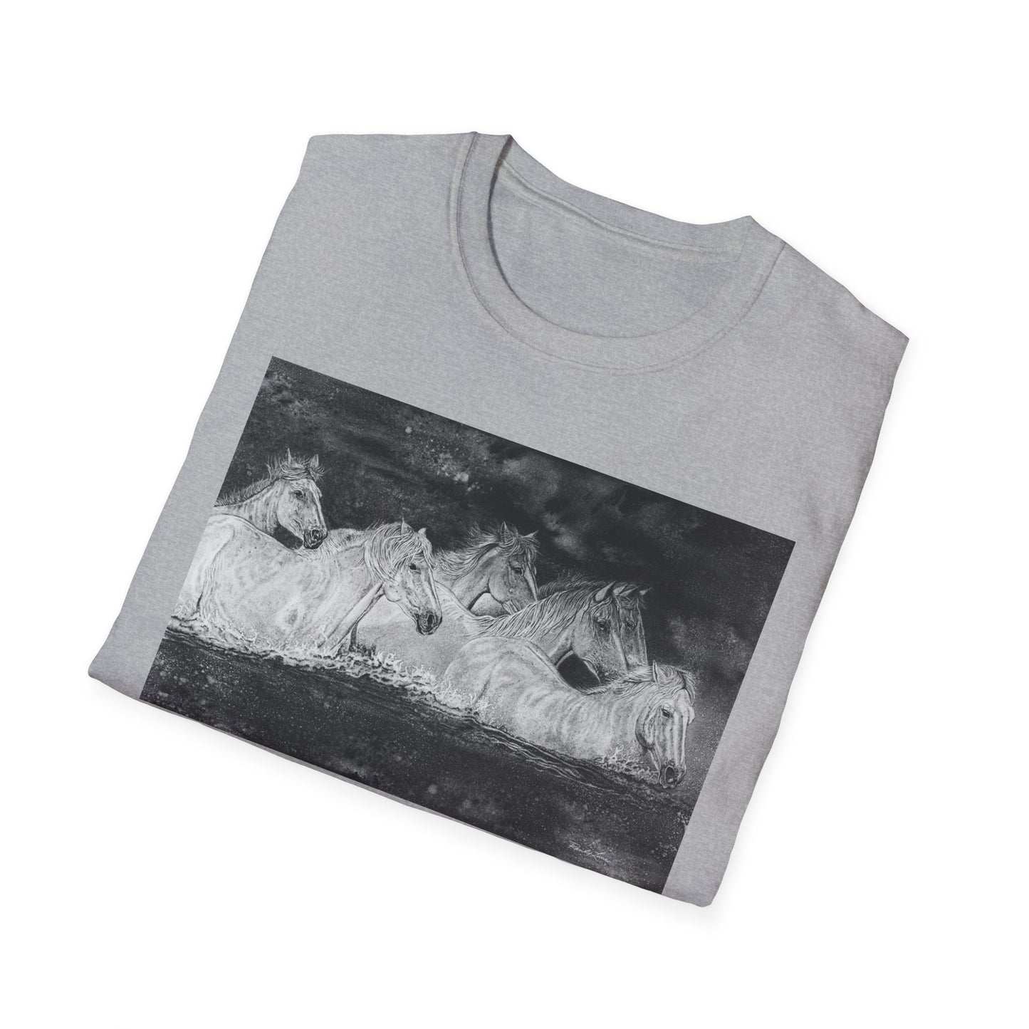 Night Swim, Horse Unisex Tee,