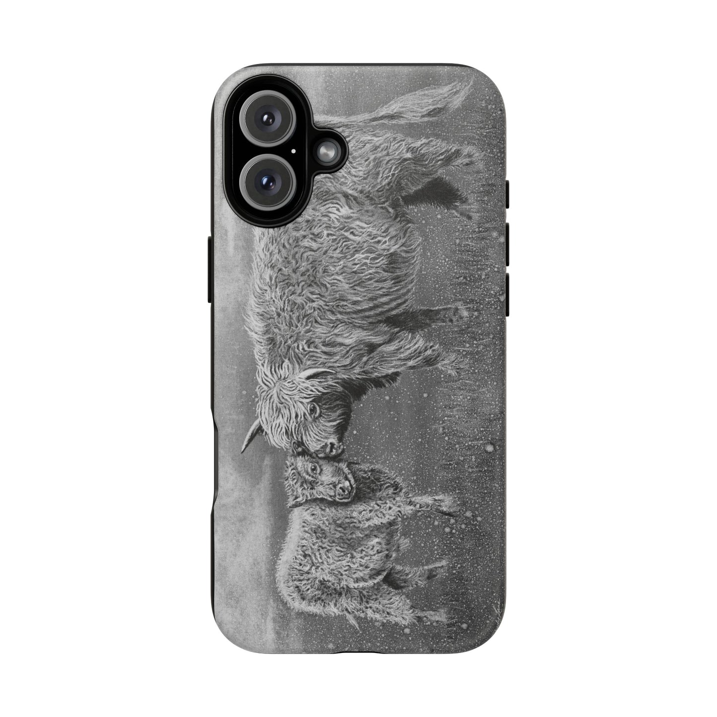 Highland Love, Highland Cow theme Phone Case, Tough Cases