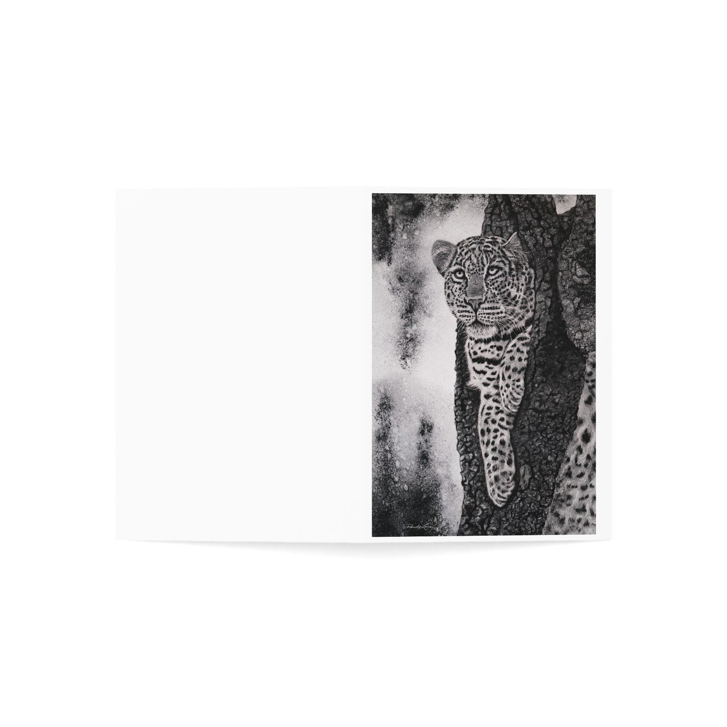 Tree Hugger, Leopard Greeting Cards - Set of 1, 10, 30, 50pcs, Perfect for Any Occasion, Unique Wildlife Designs, Nature Lovers, [...]