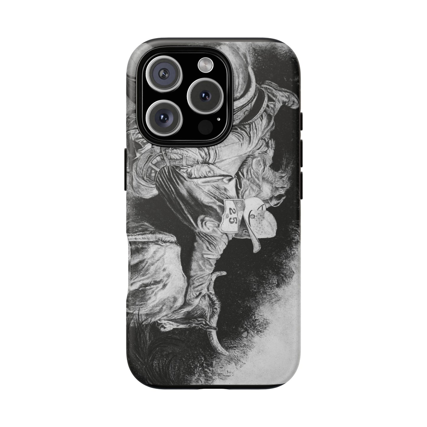 Contact. Cowboy Bulldogger Rodeo Art Phone Case - Tough Cases