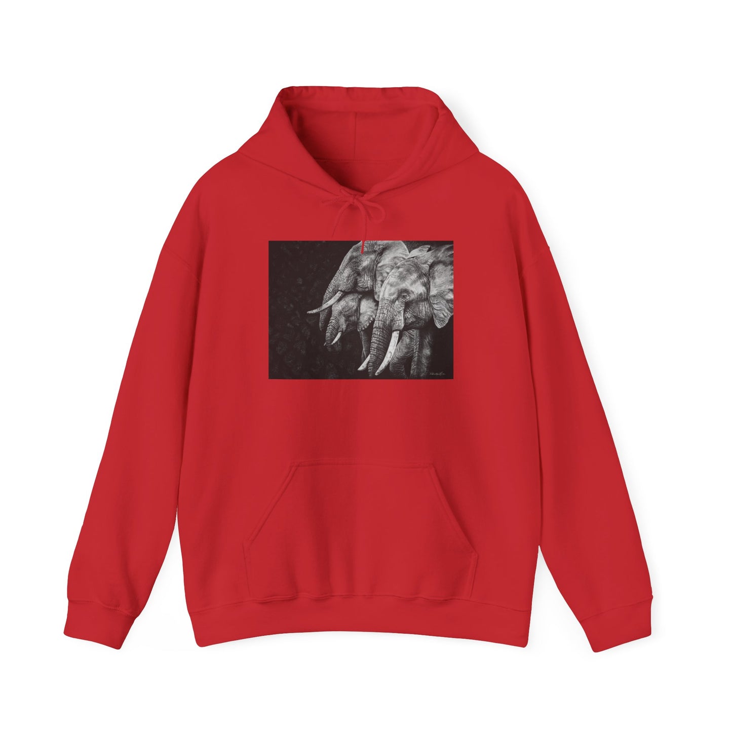Brushland Bond. Elephant Art Unisex Heavy Blend Hoodie