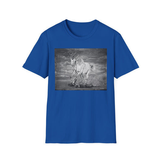Equine Elegance. Prancing Horse Graphic T-Shirt