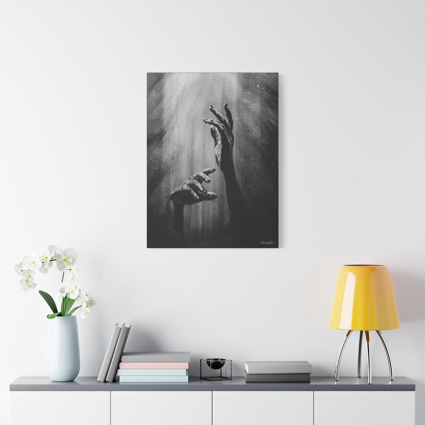 Divine Dance. Artistic Stretched Matte Canvas Wall Art
