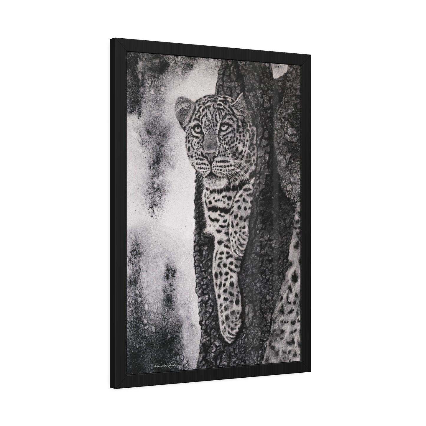 Tree Hugger,  Leopard Framed Fine Art Print