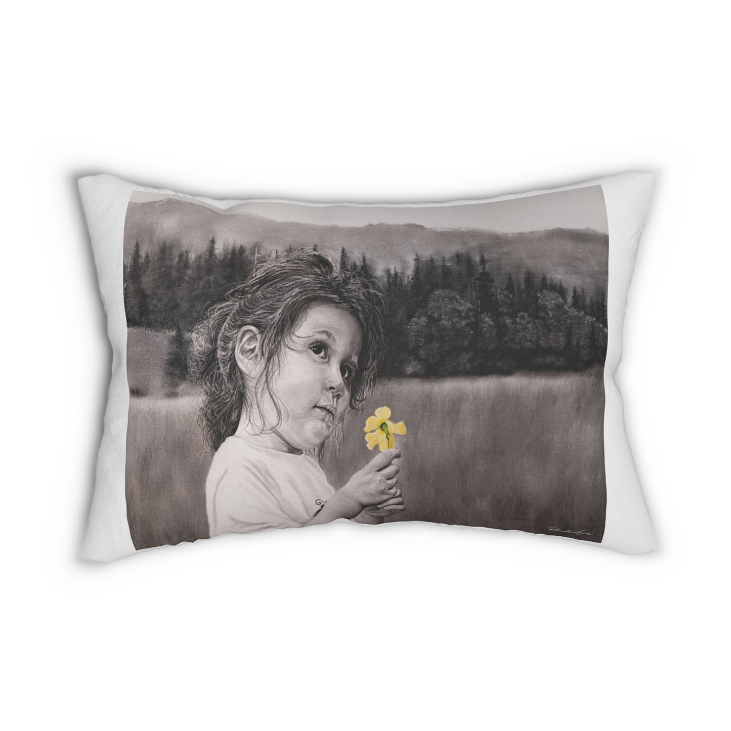 Hope, Spun Polyester Lumbar Pillow