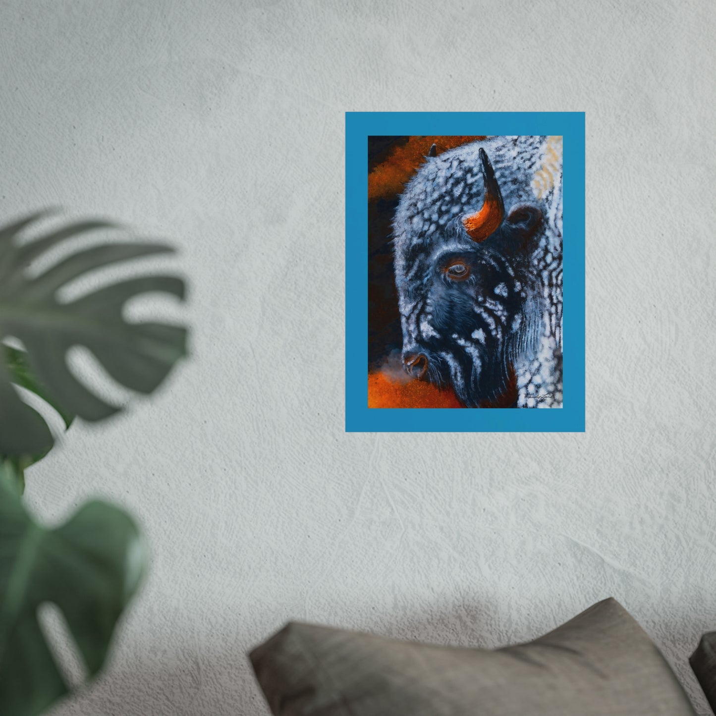 Storm Bison, Fine Art Print