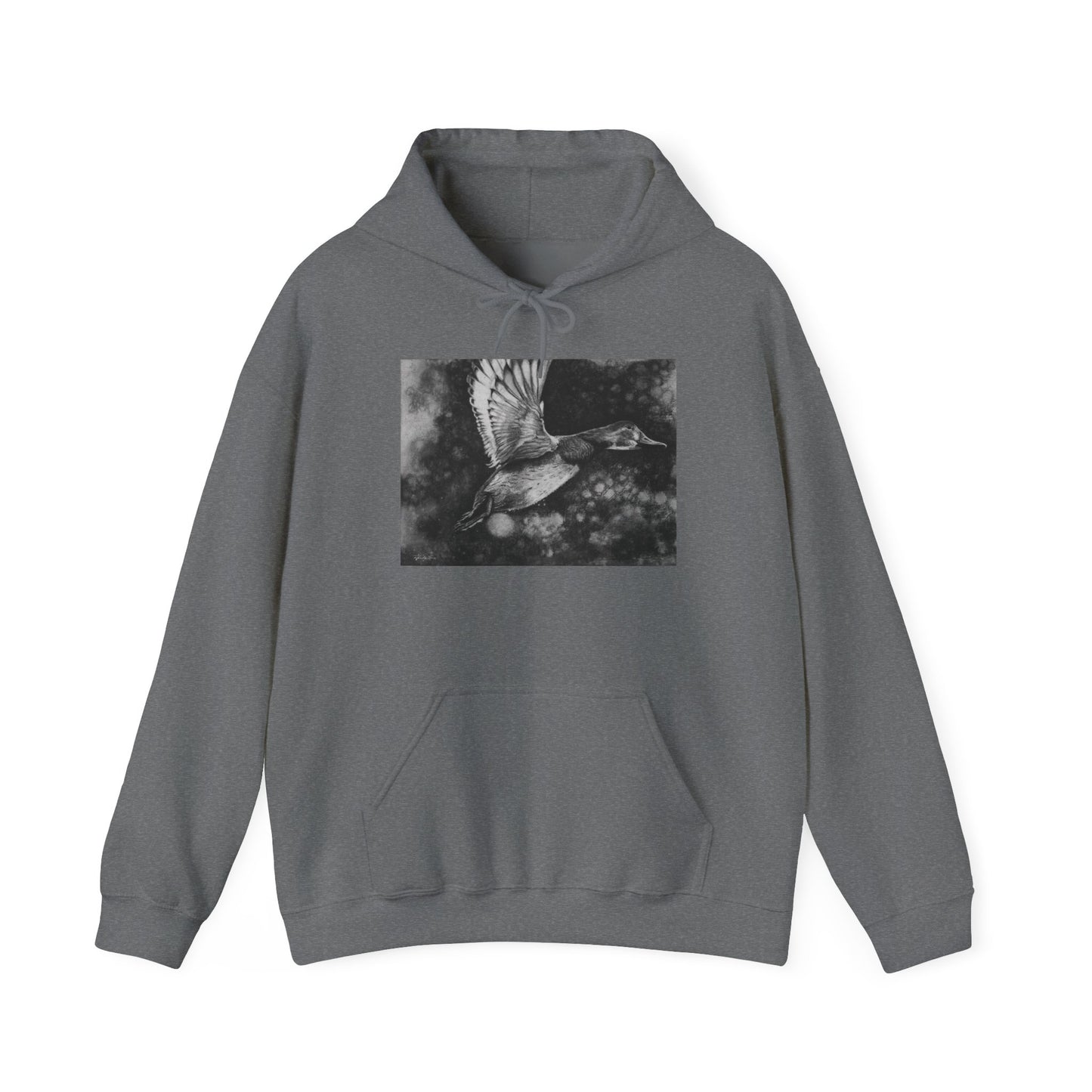 Flare, Flying Duck Unisex Hooded Sweatshirt