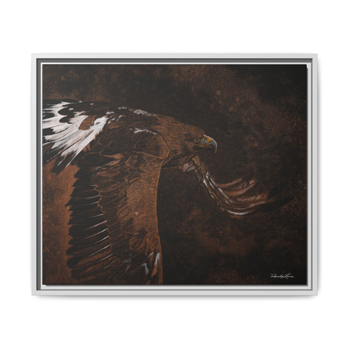 Golden Flight, Framed Canvas Golden Eagle Print