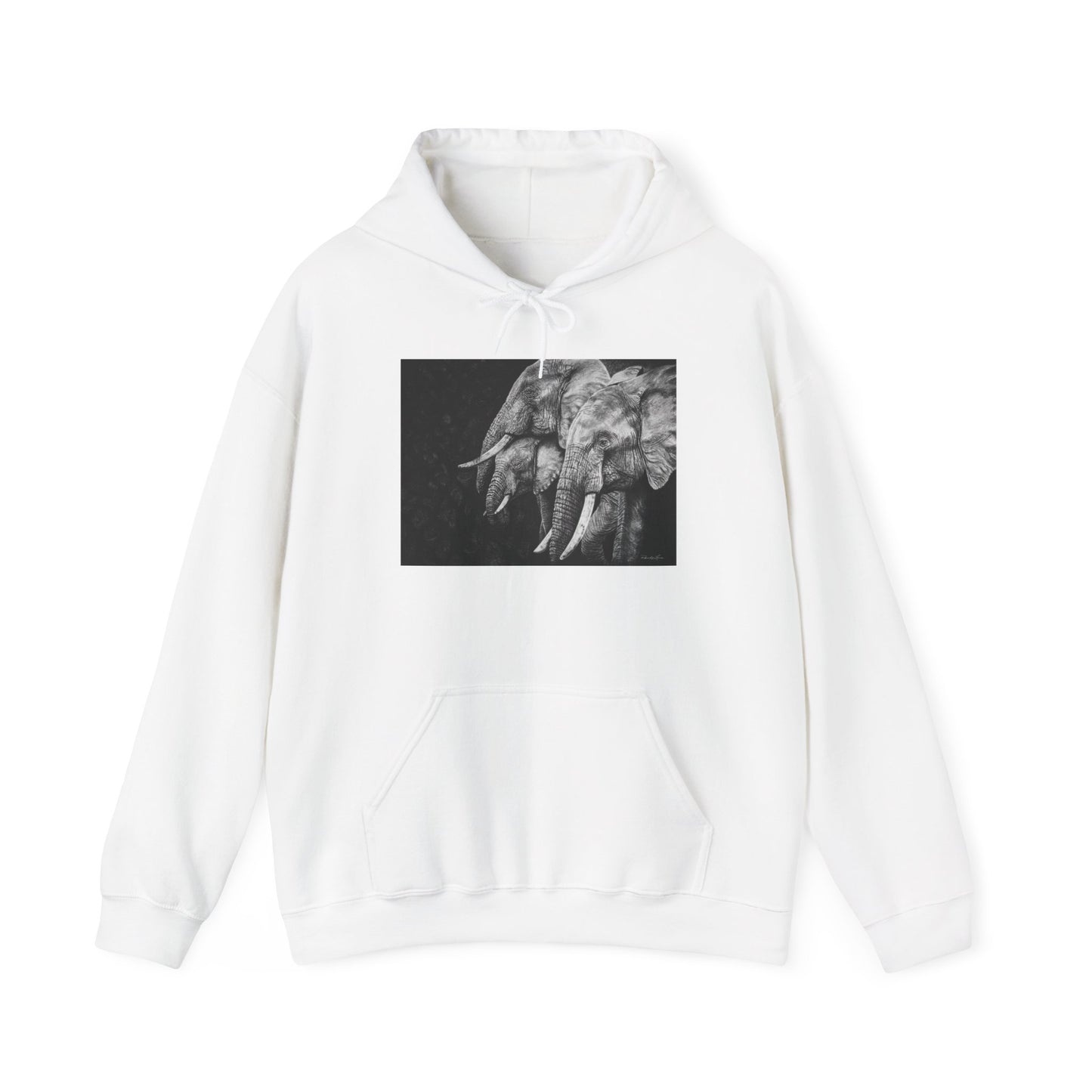 Brushland Bond. Elephant Art Unisex Heavy Blend Hoodie